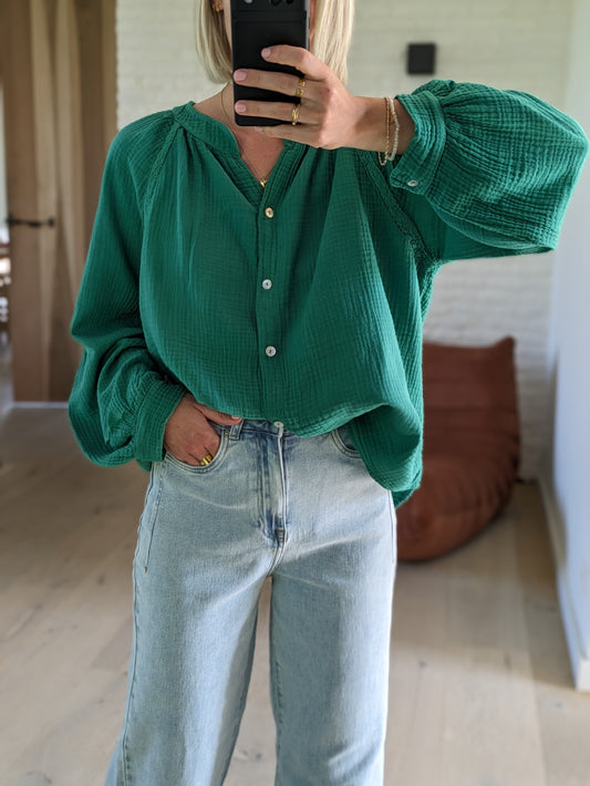 Tetra blouse green