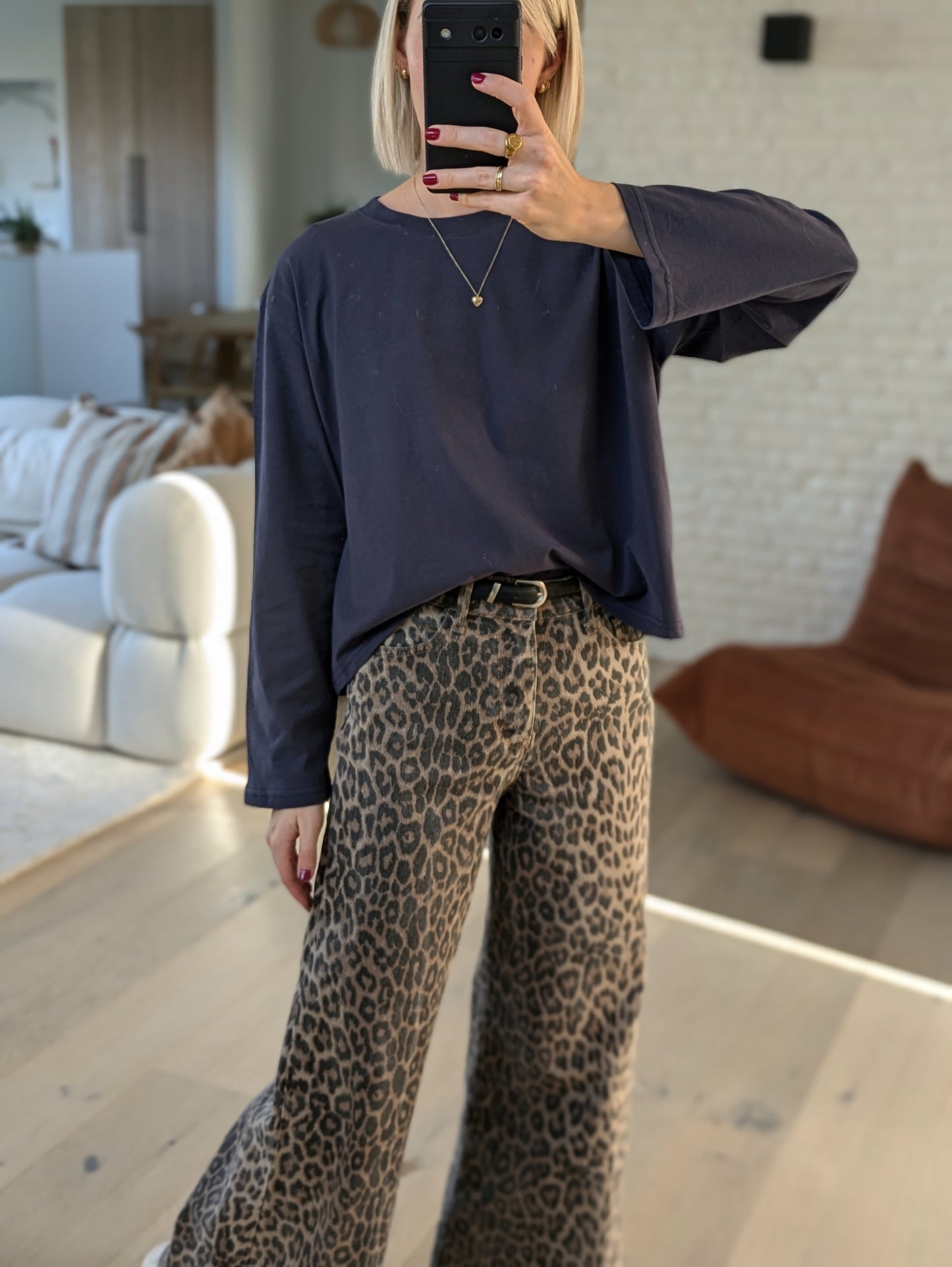 DEUXPOURDEUX THE LABEL - longsleeve tee navy