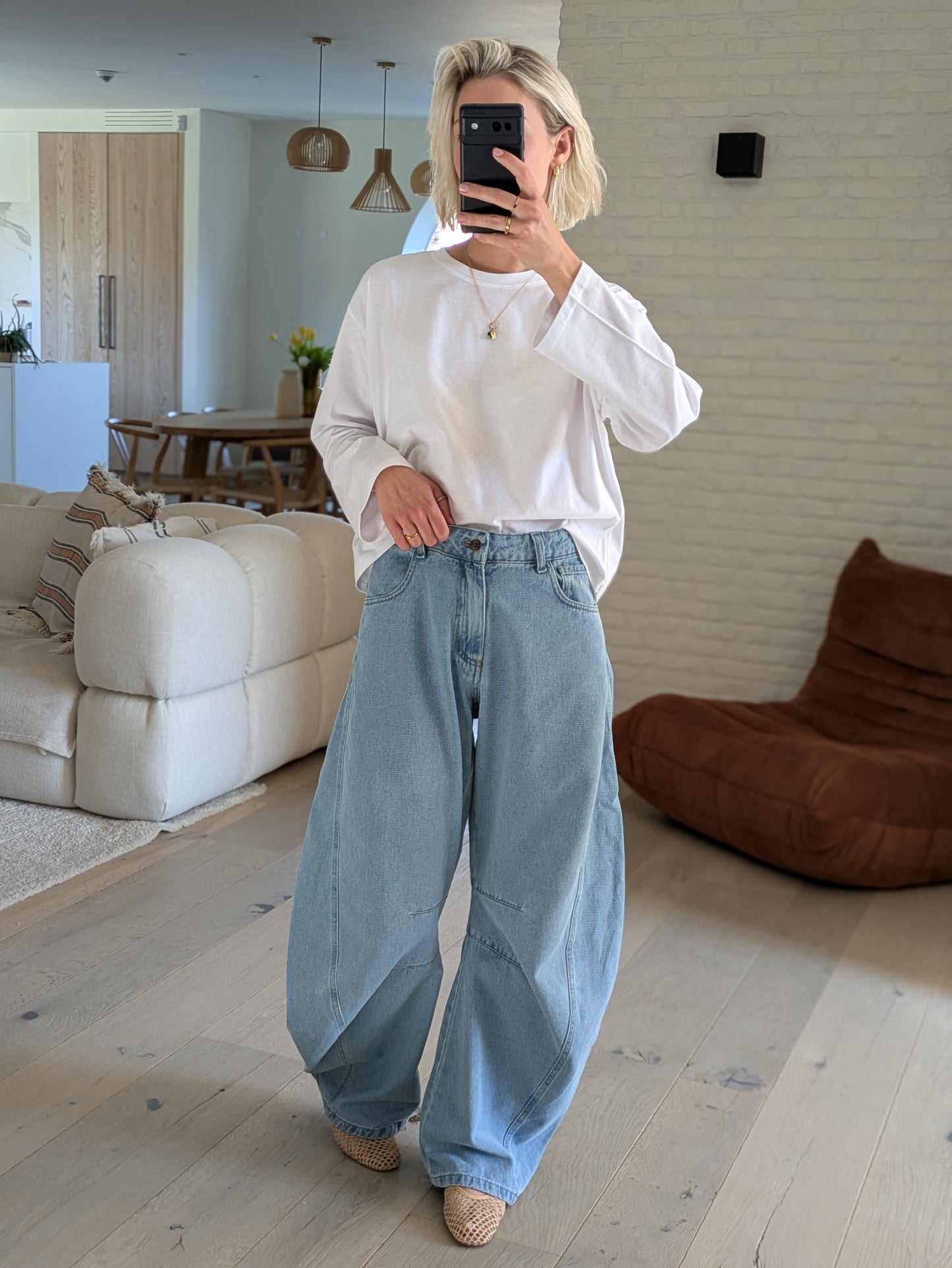 DEUXPOURDEUX THE LABEL - Kiki longsleeve tee white