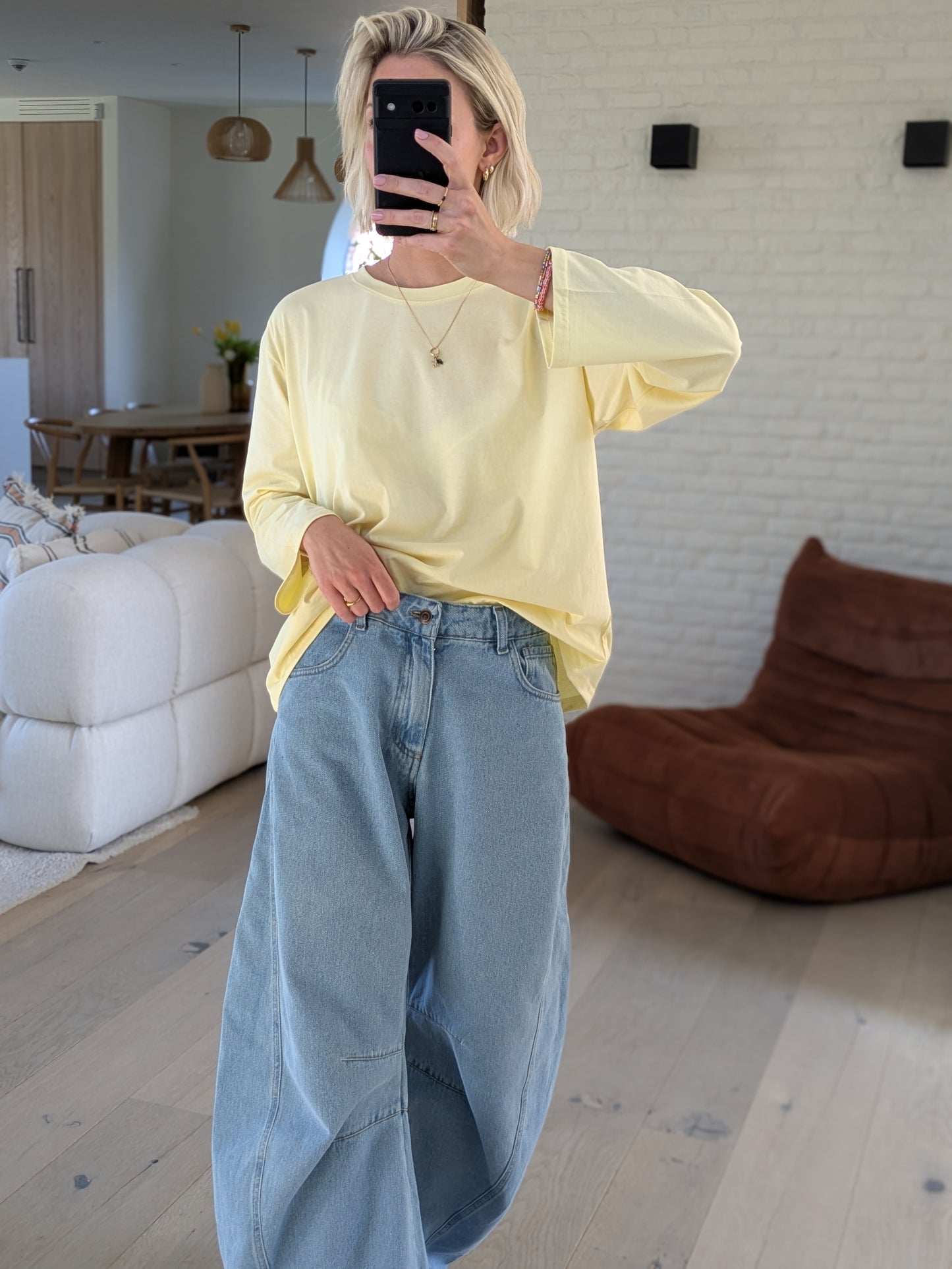 DEUXPOURDEUX THE LABEL - Remy longsleeve tee yellow
