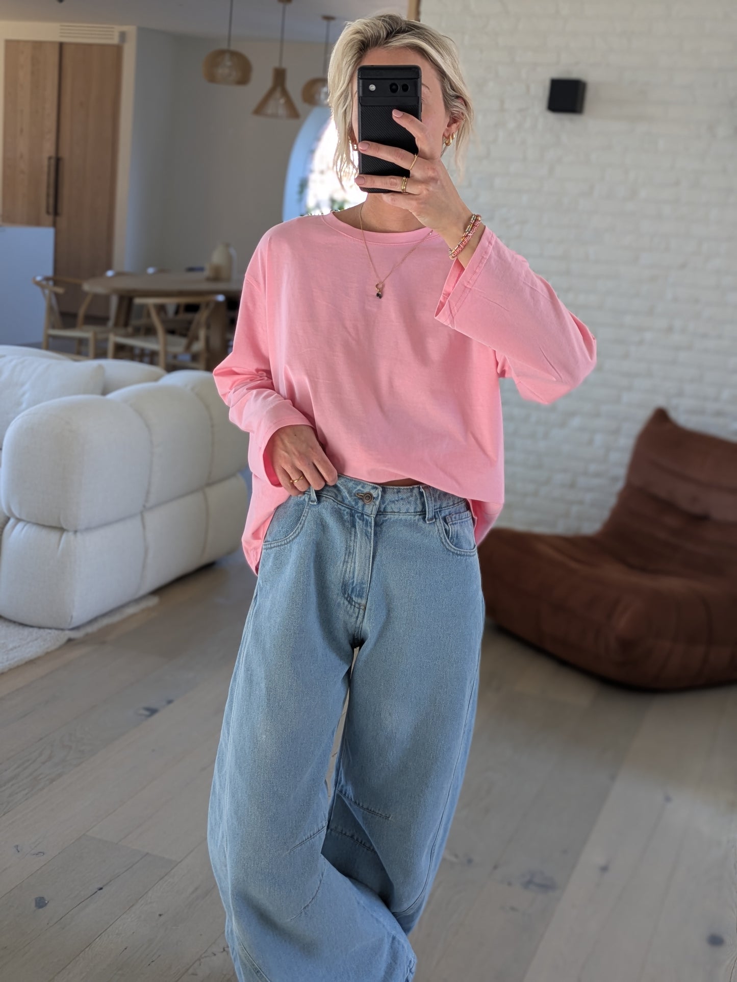 DEUXPOURDEUX THE LABEL - Remy longsleeve tee pink