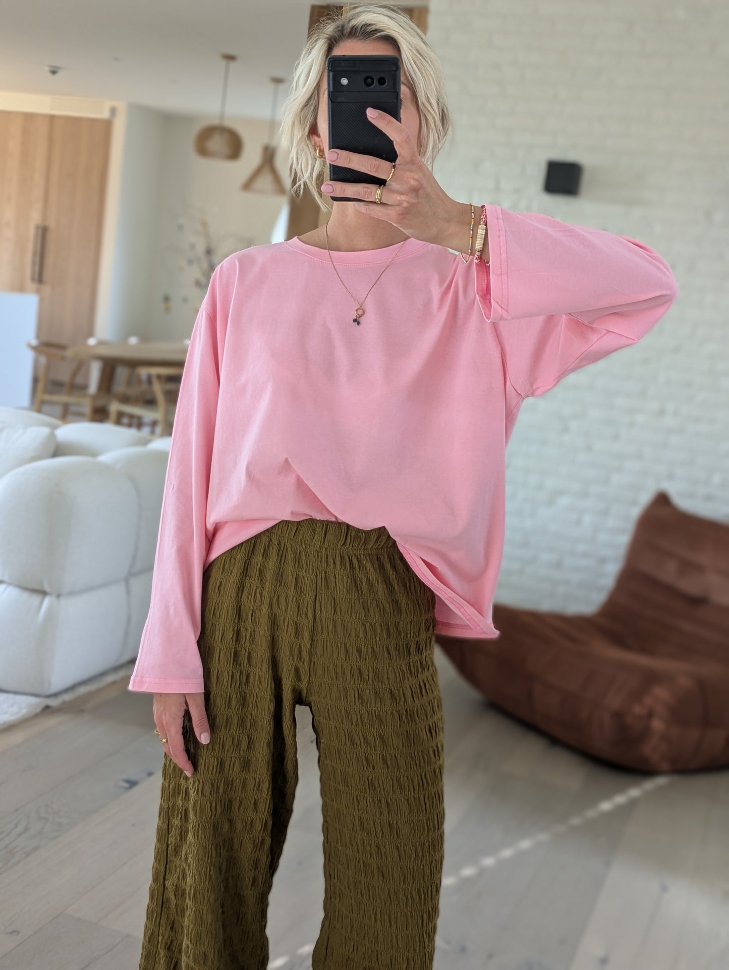 DEUXPOURDEUX THE LABEL - Remy longsleeve tee pink