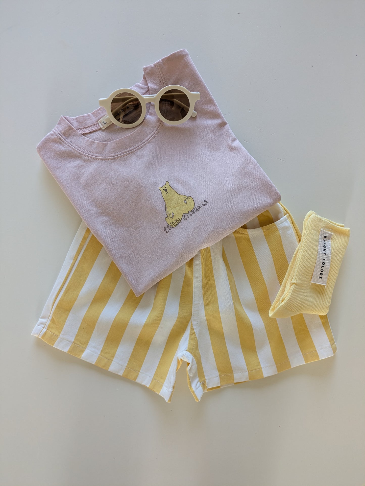 Striped short yellow