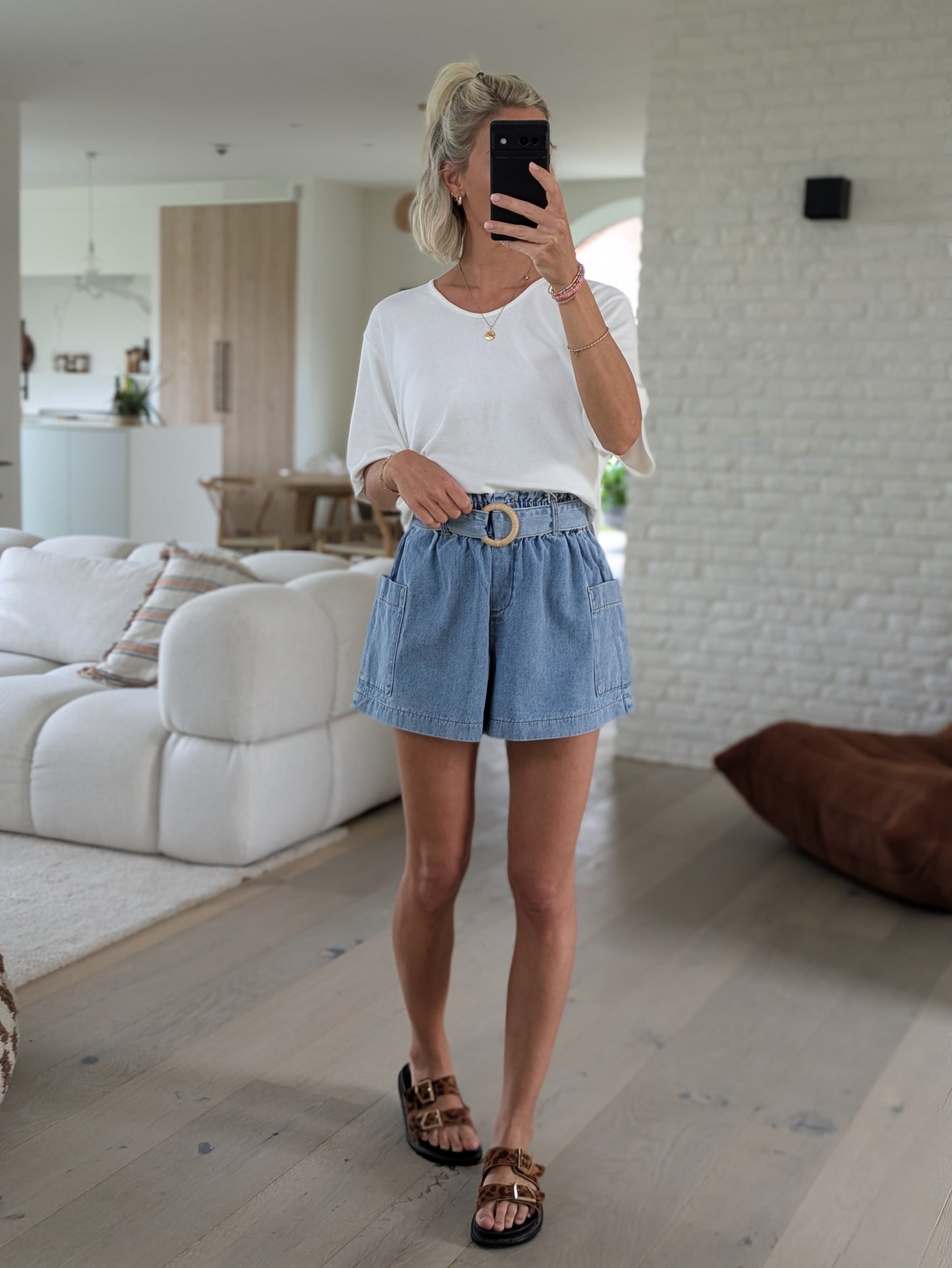 Jeans short blue