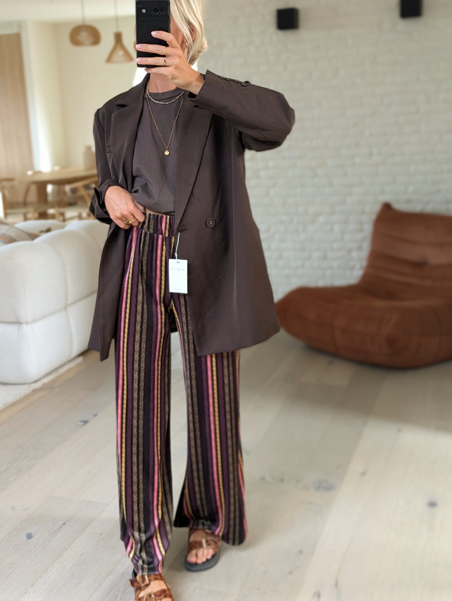 Oversized blazer brown