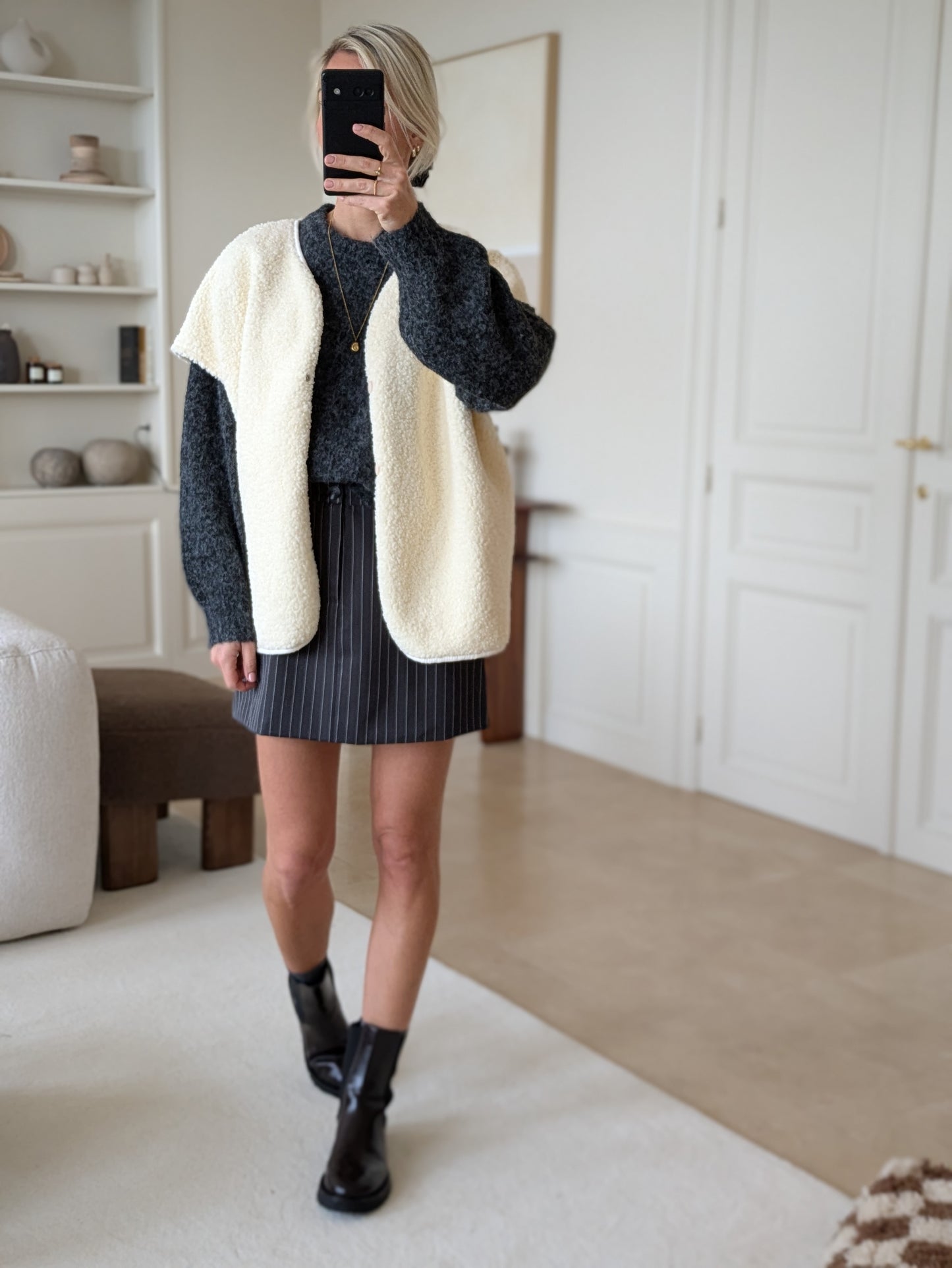 Anna bodywarmer cream