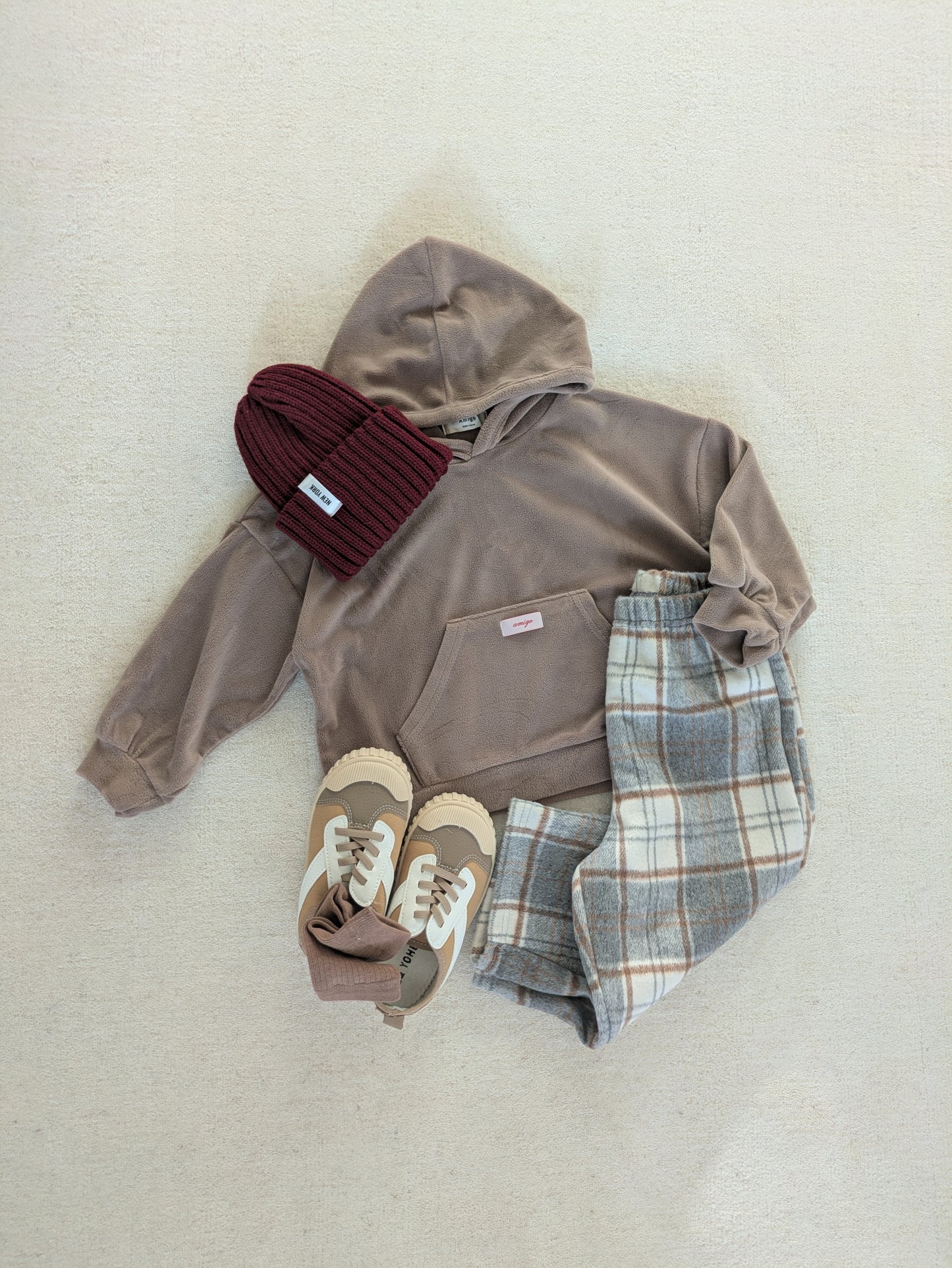Soft hoodie brown