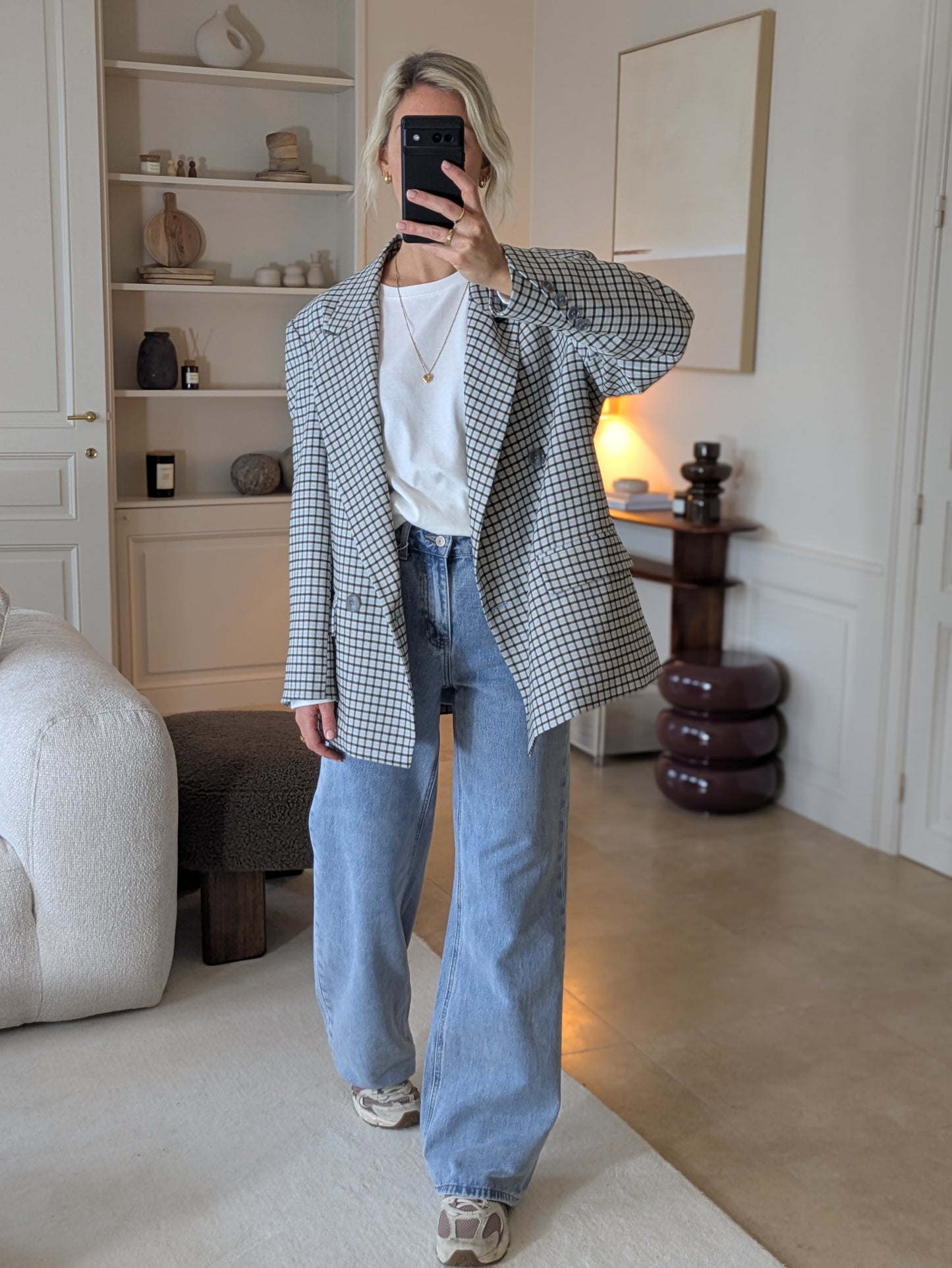 Scarlett check blazer