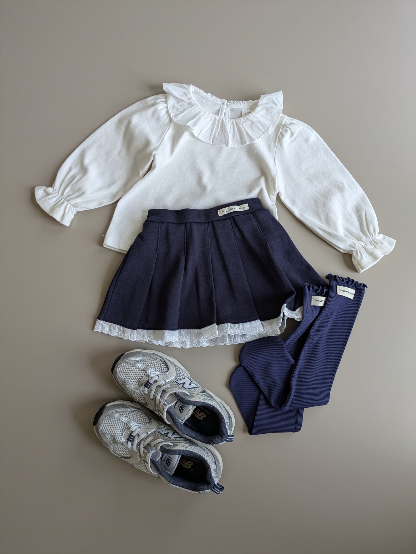 Lace School skirt navy