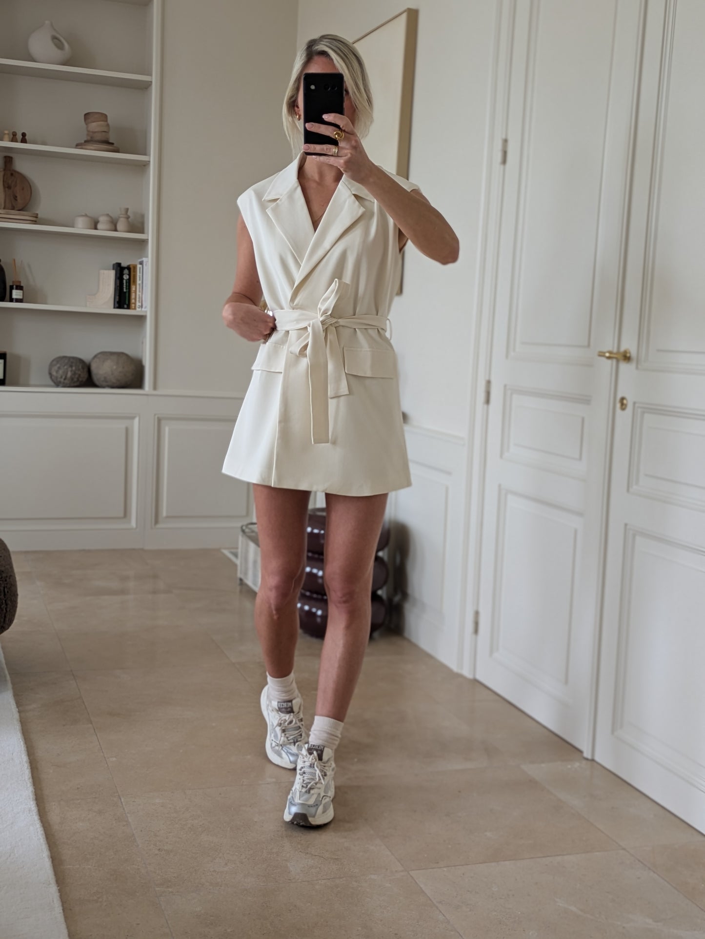 Blazer dress cream