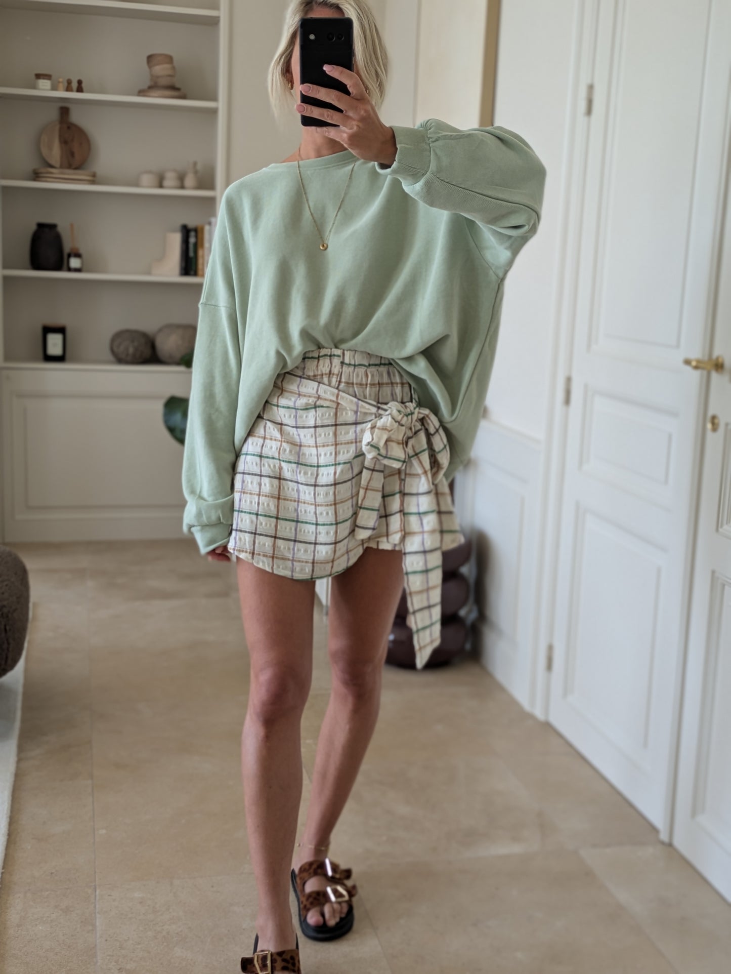 Soft ribble sweater mint