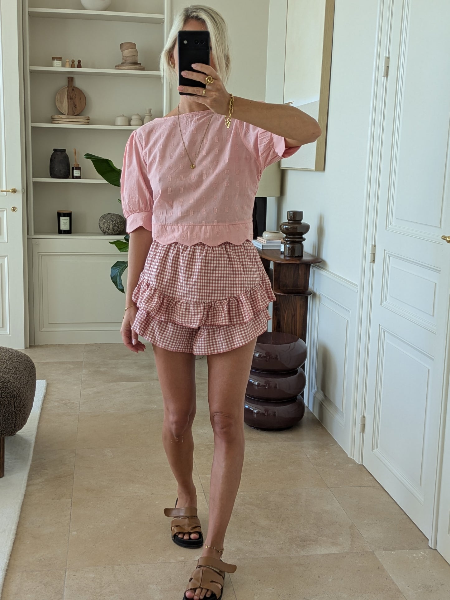 Open back romatic top rose