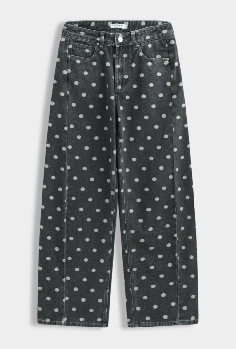 Dot jeans dark grey