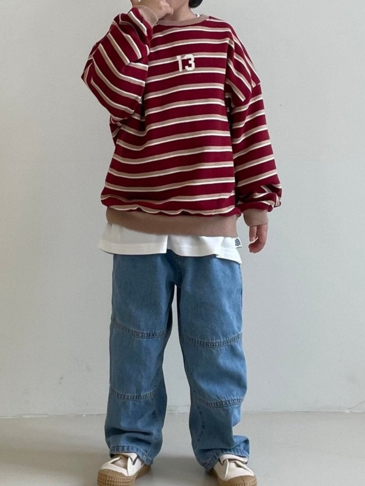 13 stripe sweater bordeaux