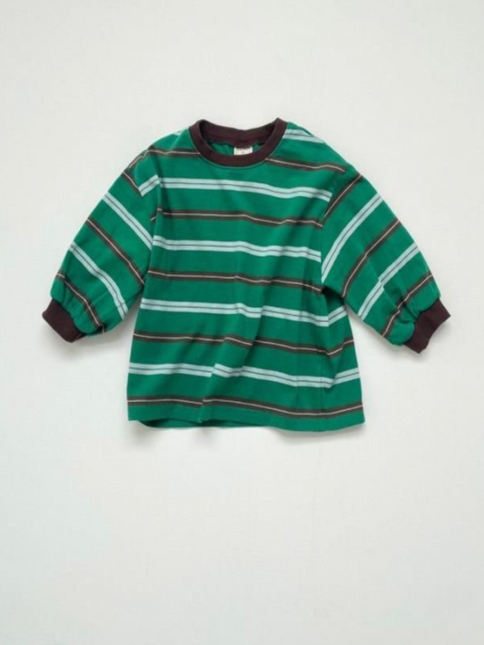 Striped tee green