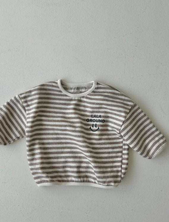 Yoyo striped sweater beige