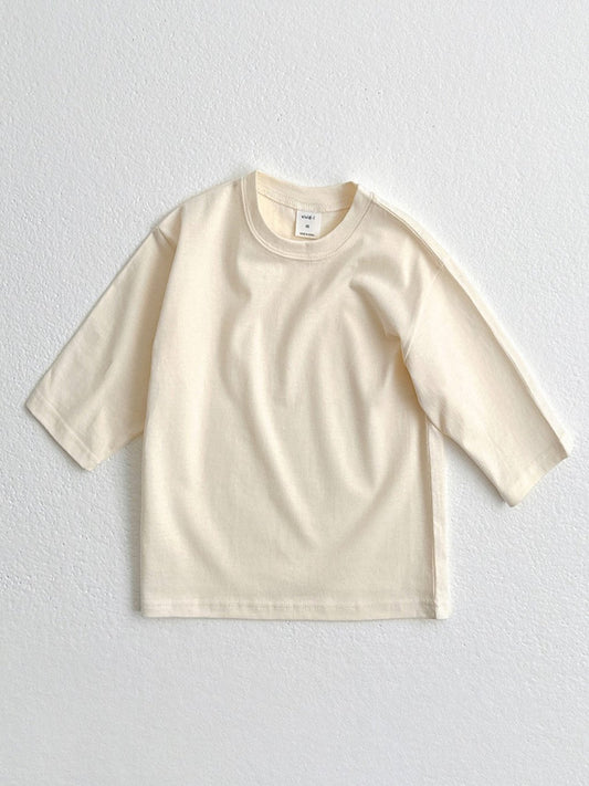 Fall layered tee cream