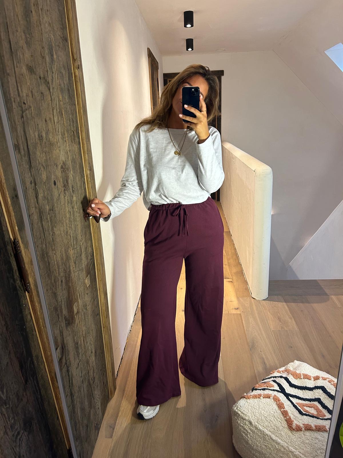 Frankie jogger pants bordeaux