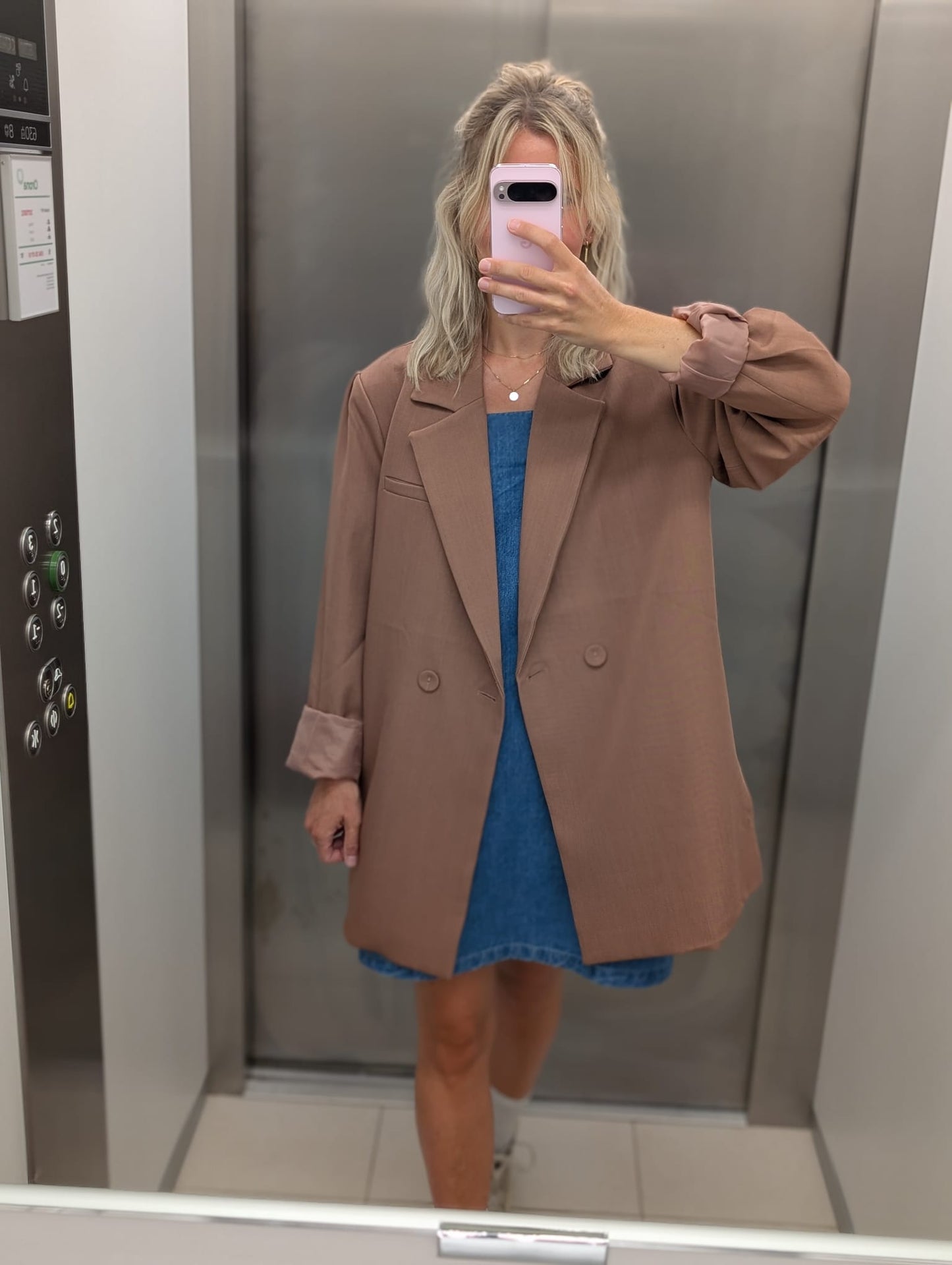 Oversized blazer mocha