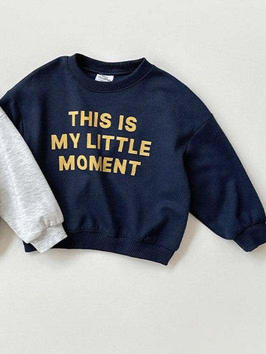Moment sweatshirt navy
