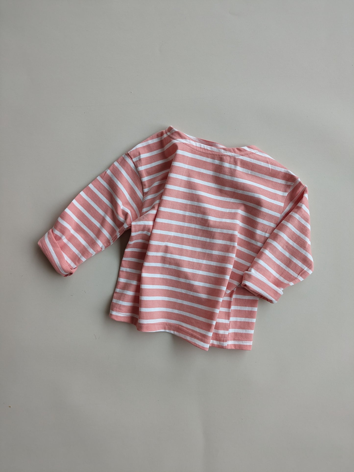 Striped tee coral