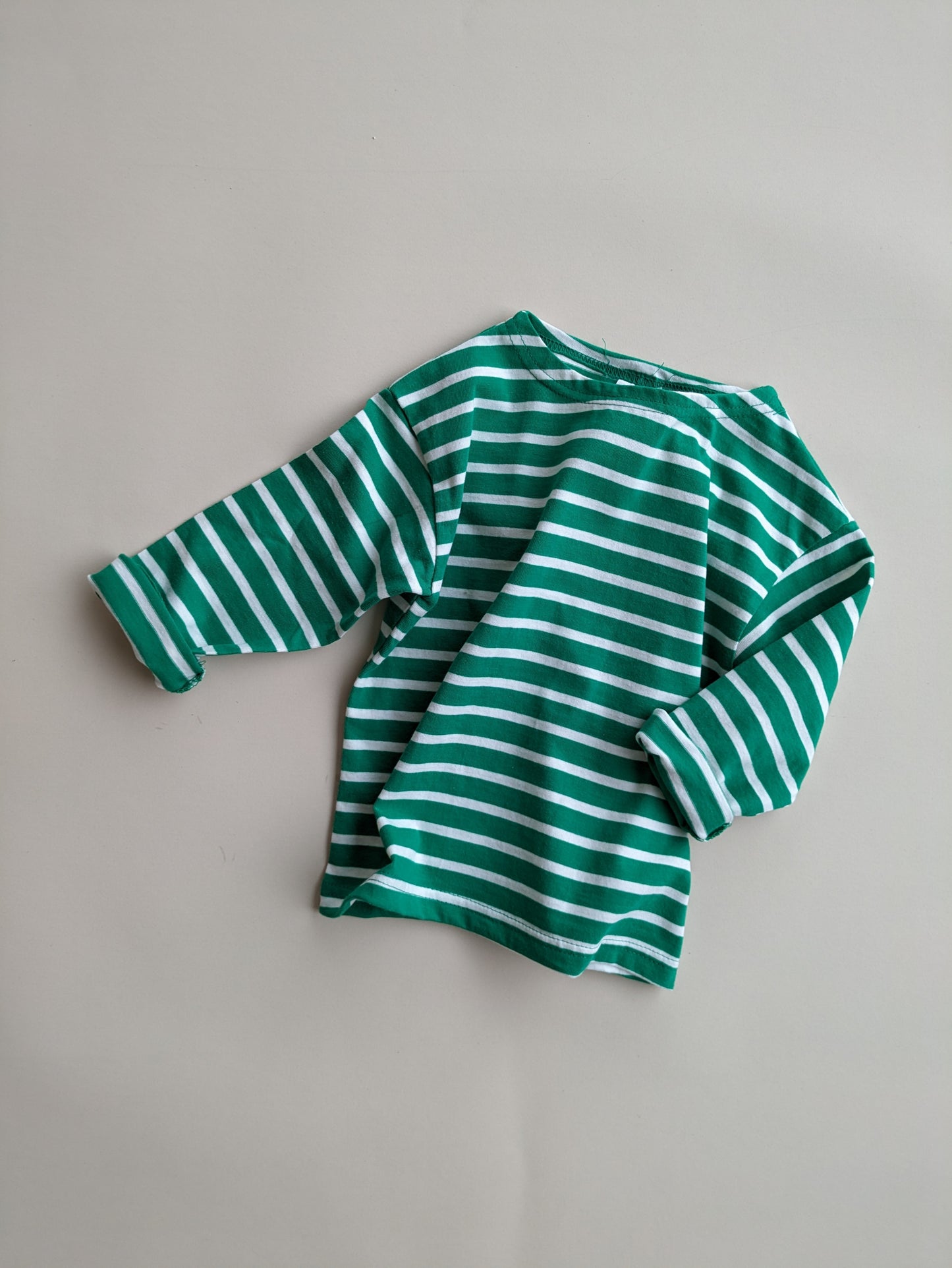 Striped tee green