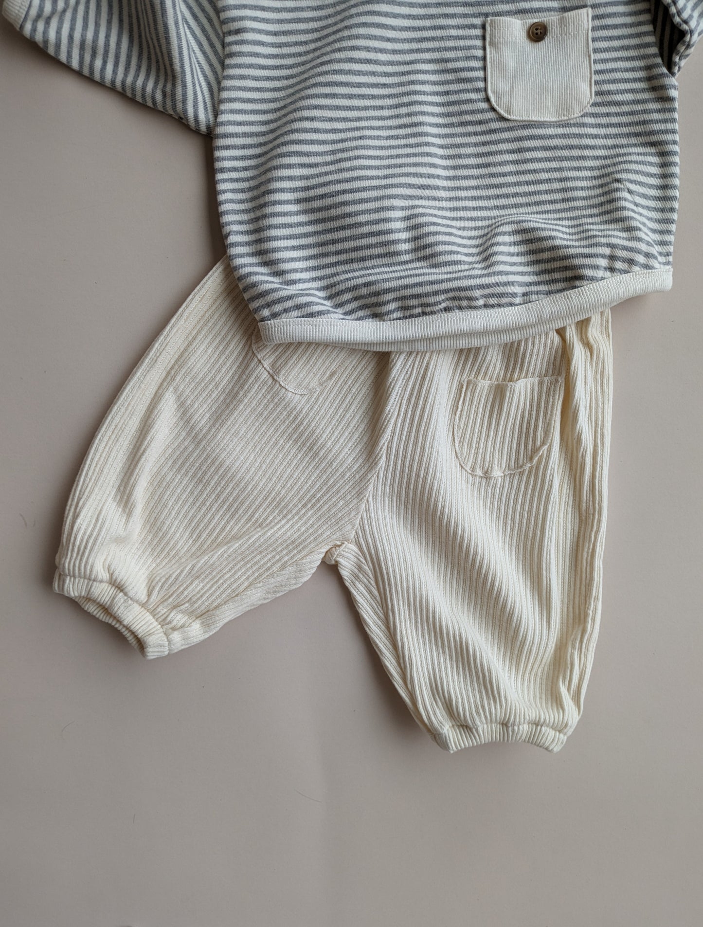 Joggersbroek cream