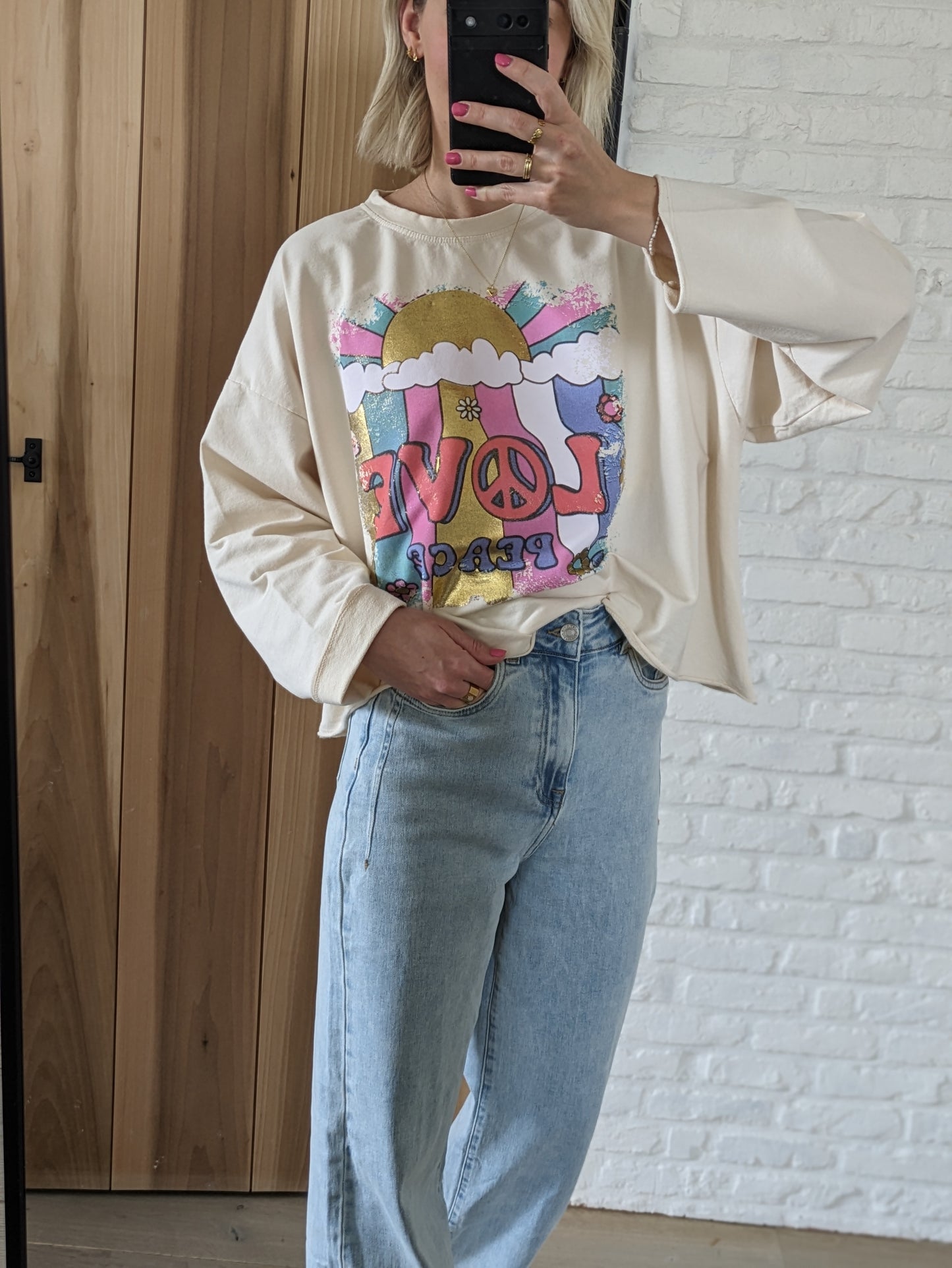 Sweater love&peace cream