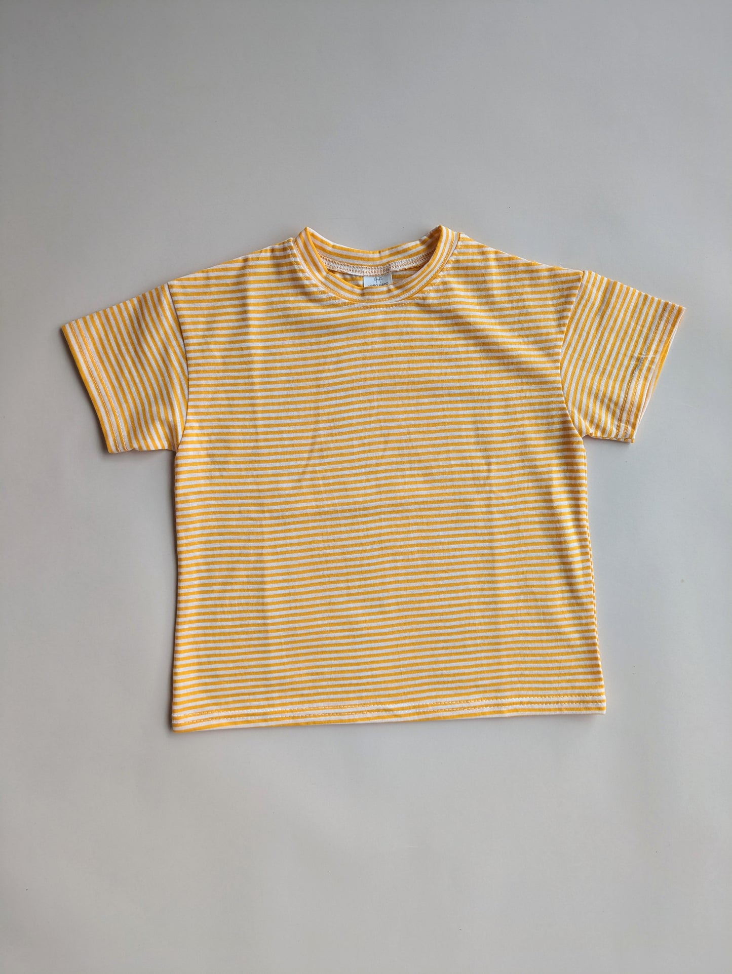 Striped tee yellow