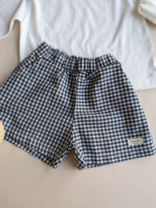 Check short navy