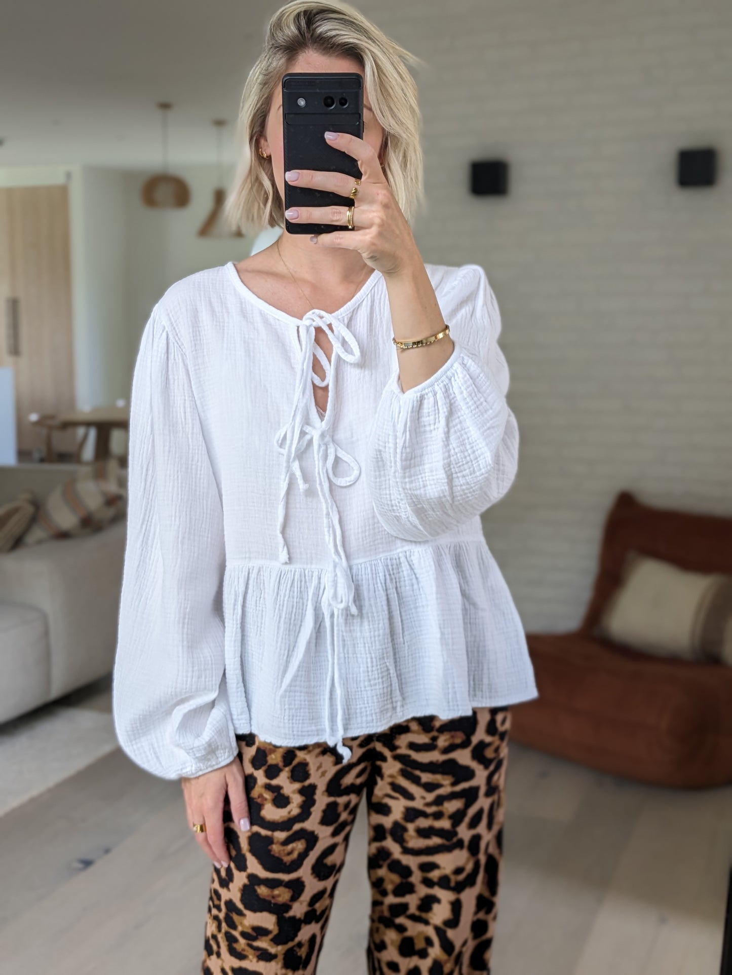 Tetra blouse wit
