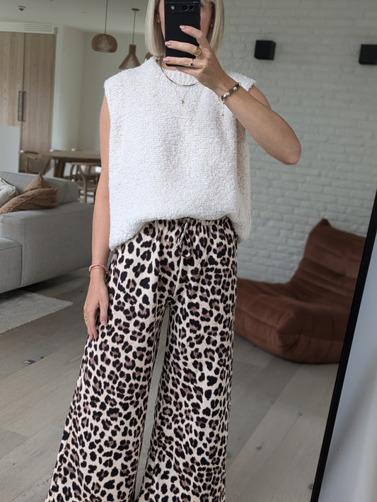 Leopard pants Robby cream