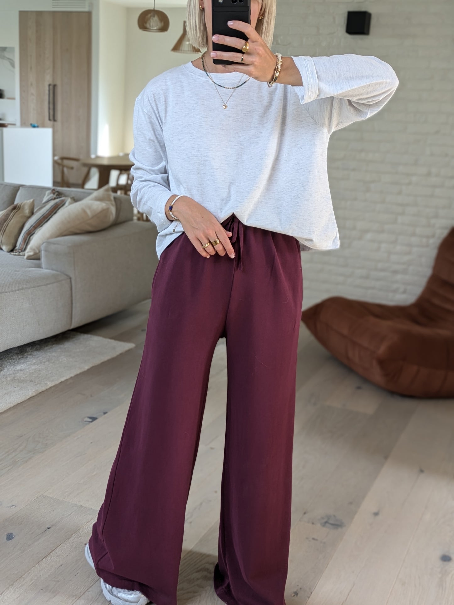 Frankie jogger pants bordeaux