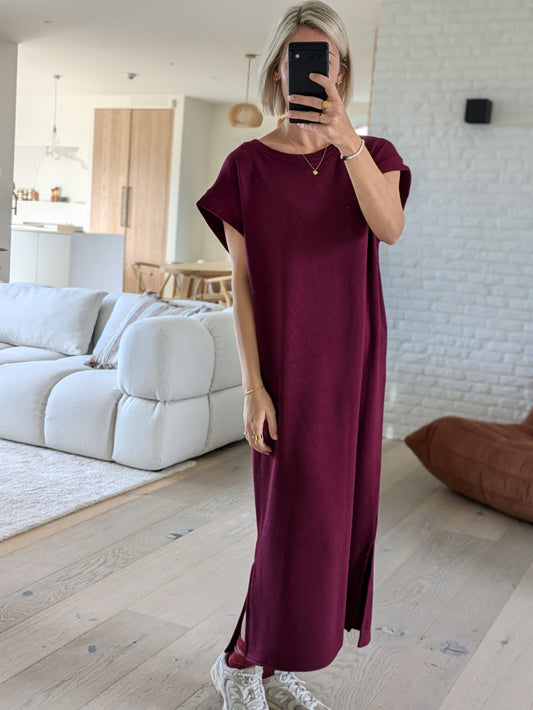 Soft dress Lore bordeaux