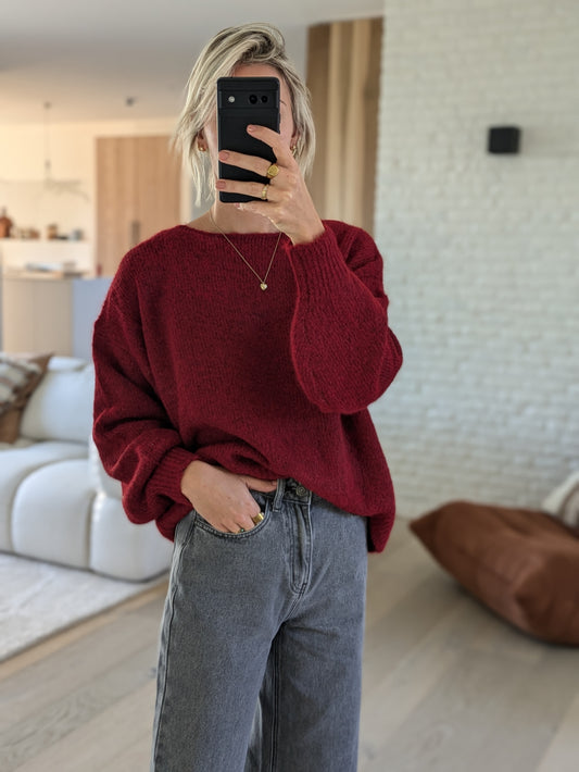 Pull Gabriel bordeaux