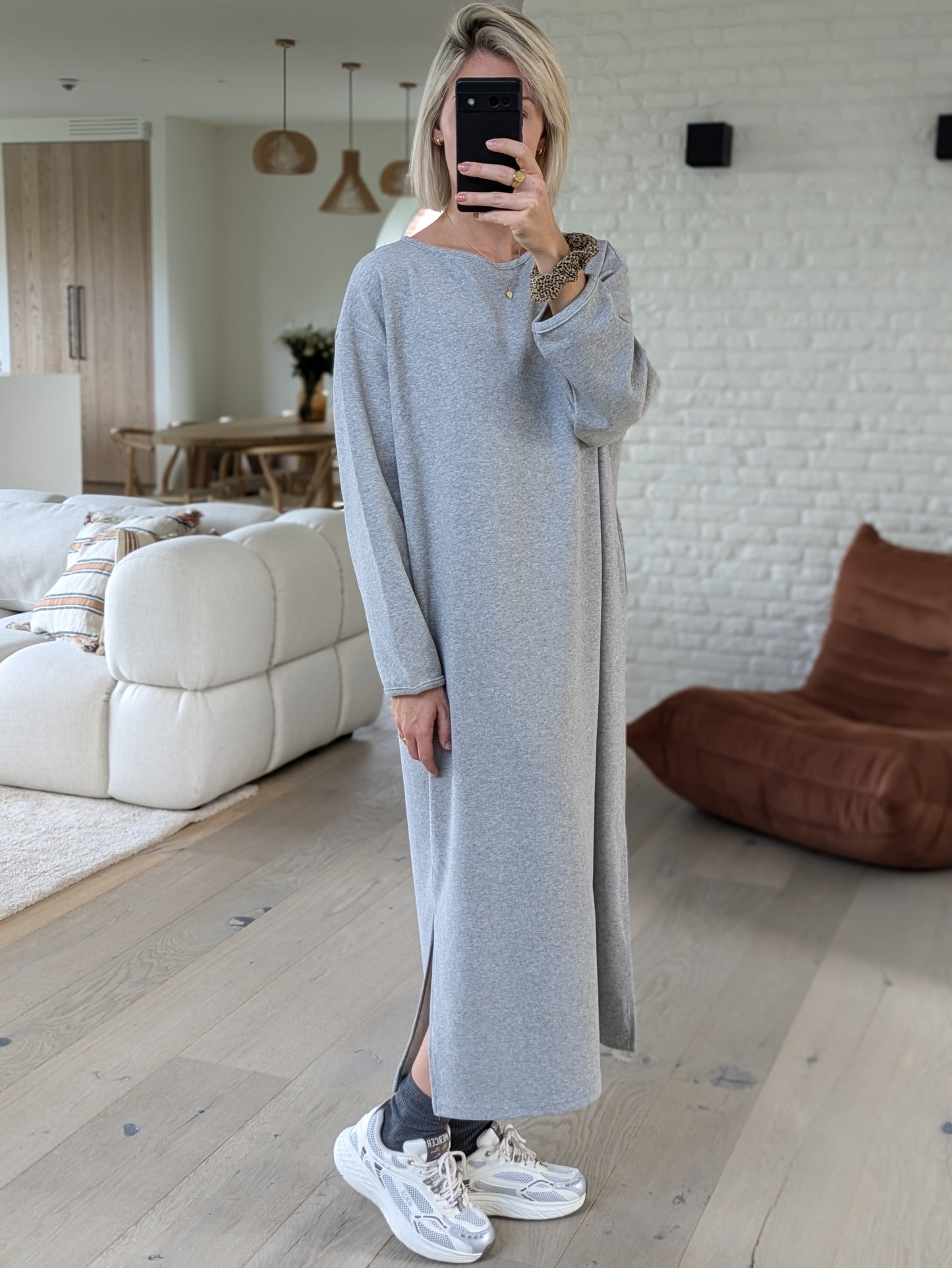 DEUXPOURDEUX THE LABEL - Nova sweater dress grey