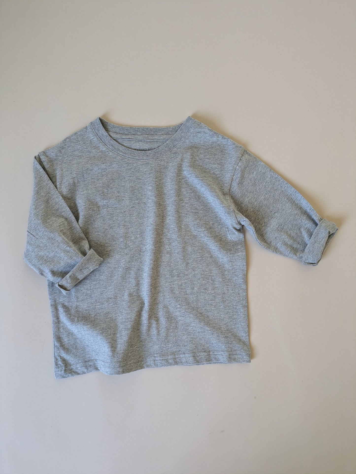 Fall layered tee gray