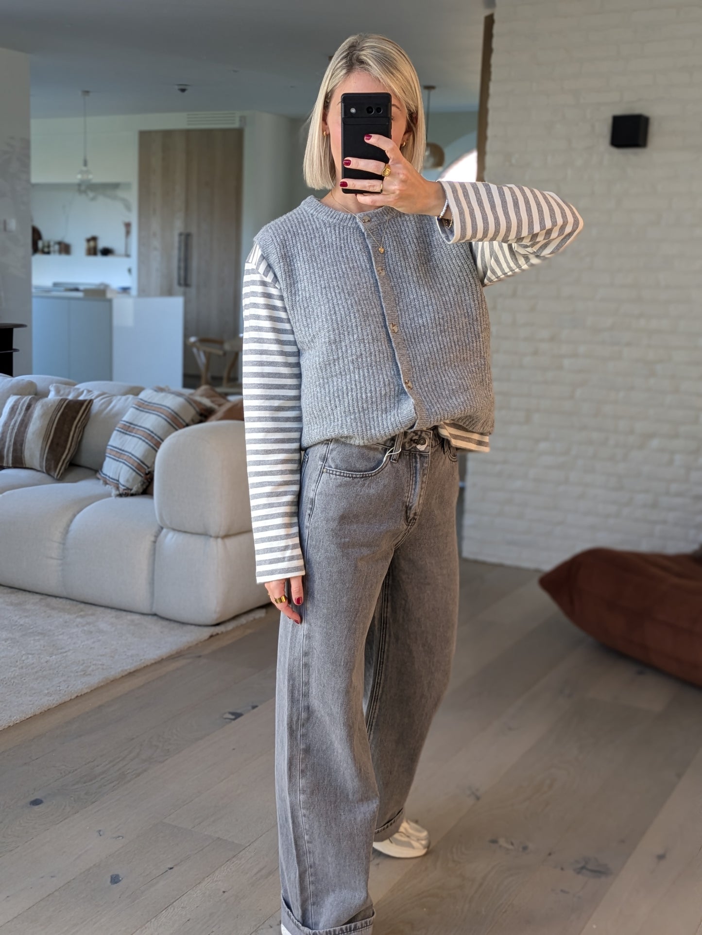 Bobo jeans grey long fit