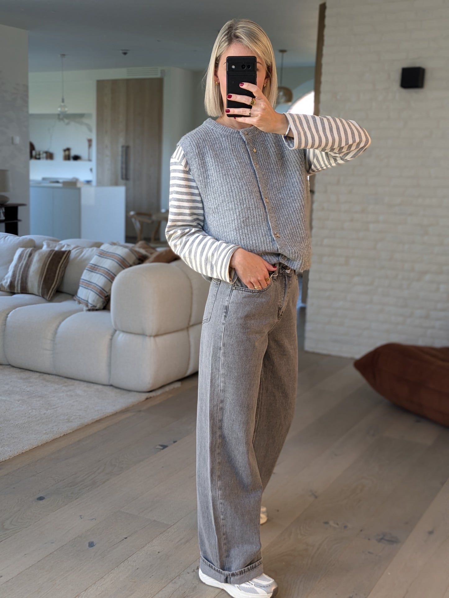 Bobo jeans grey long fit