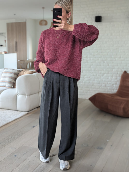 Sofia long pants dark grey