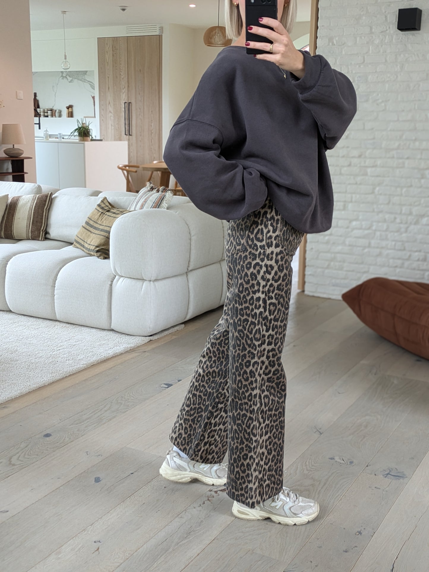 Leopard pants Ruby flared fit