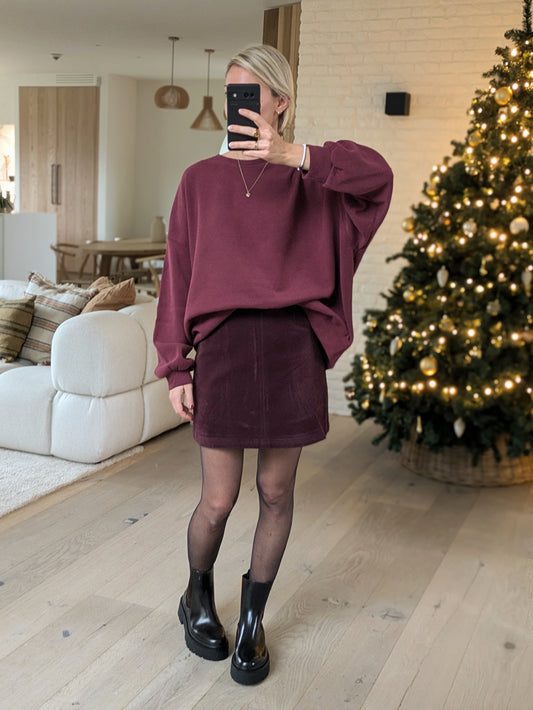 Skirt burgundy