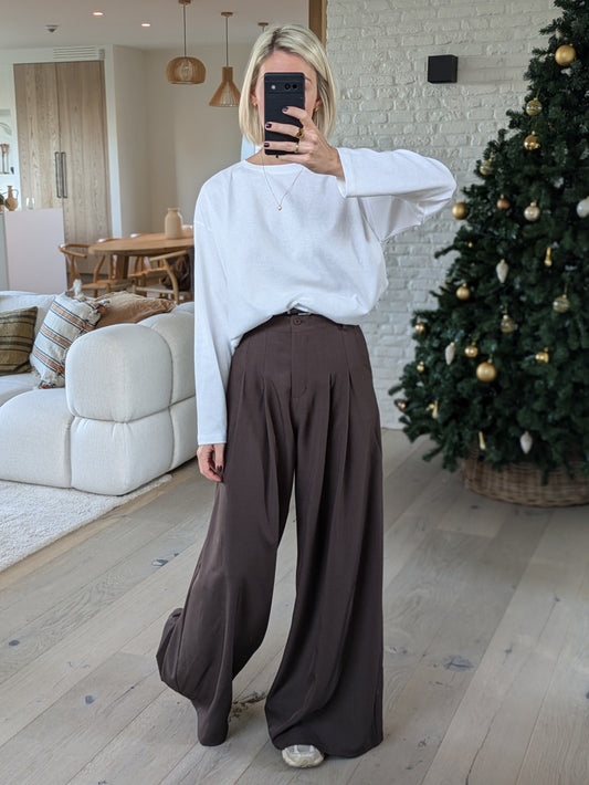 Palazzo pants brown