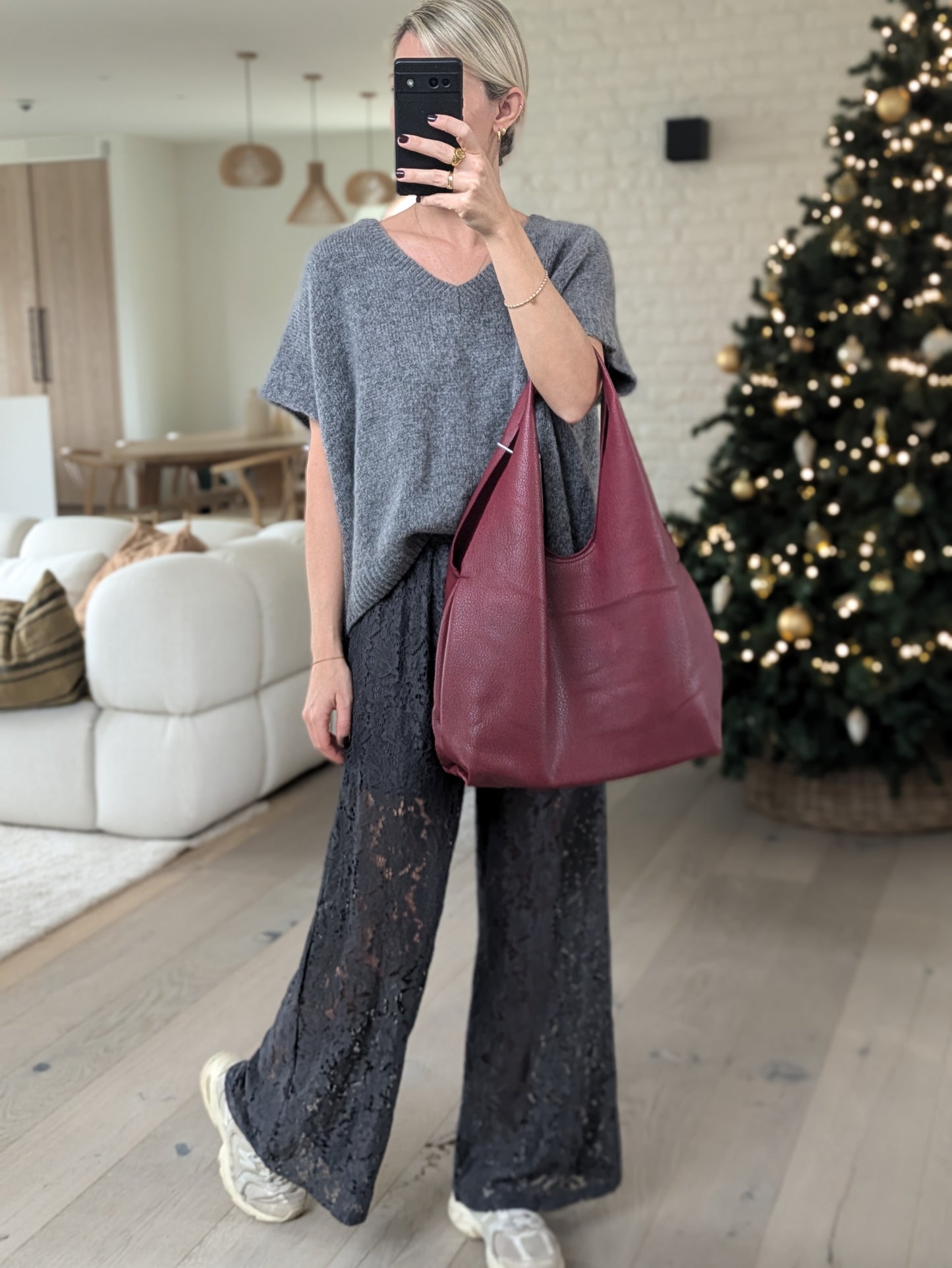 Oversized debardeur Anna grey