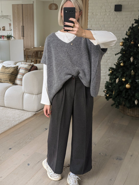 Oversized debardeur Anna grey