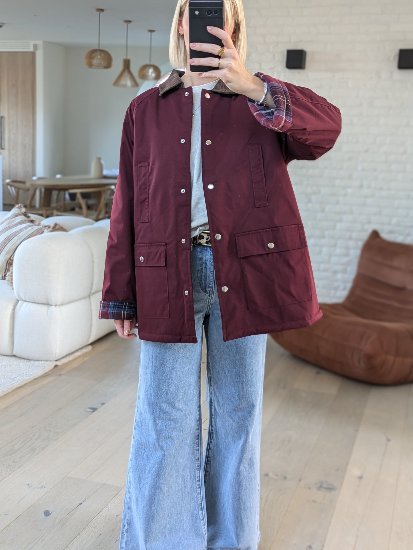 Jacket burgundy