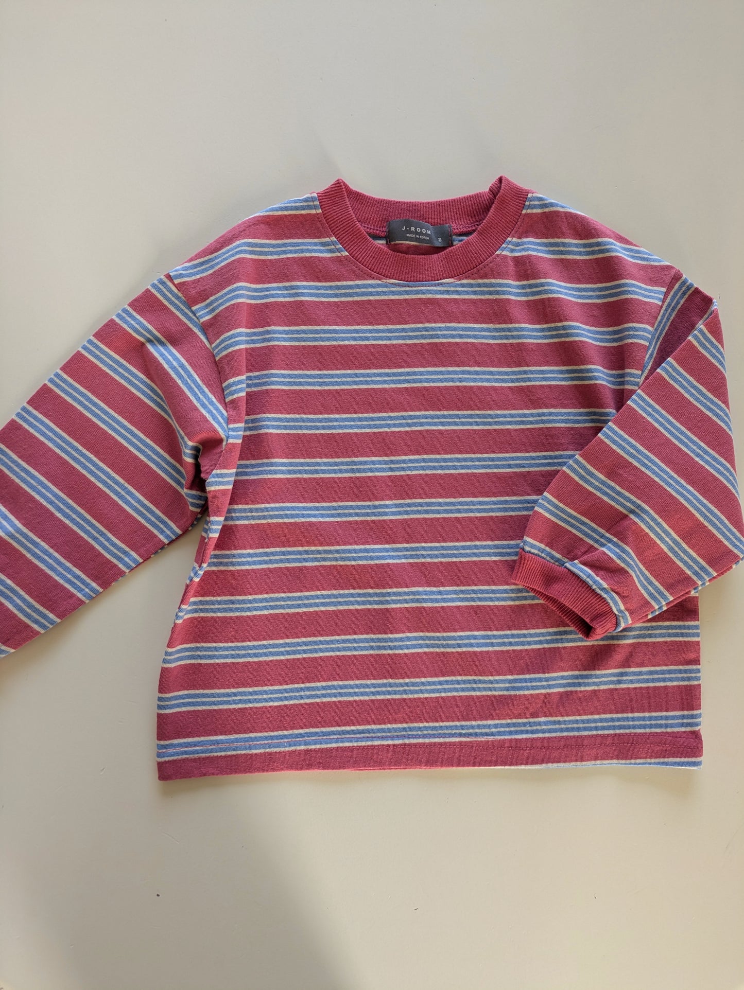 Striped tee rose