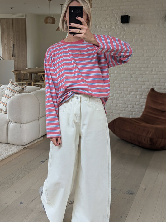 DEUXPOURDEUX THE LABEL - Babette striped longsleeve tee