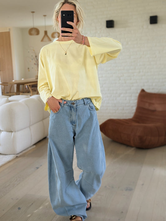 DEUXPOURDEUX THE LABEL - Remy longsleeve tee yellow