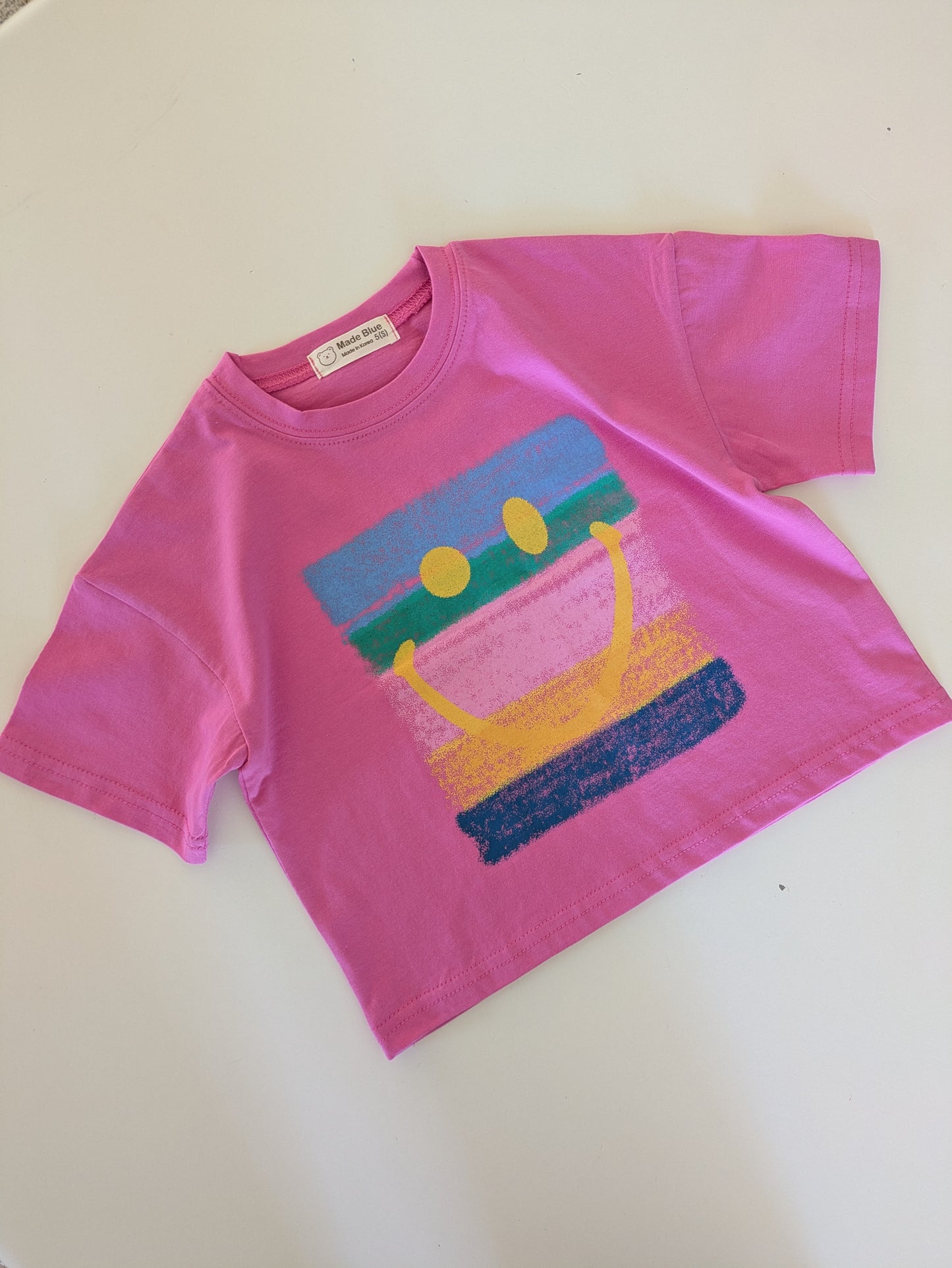 Rainbow tee pink